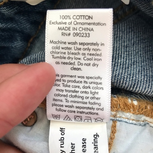 NWT NEW PACSUN mom jeans embroidered red rose boho dad 90s y2k high rise floral - Picture 9 of 11